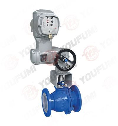 Electric Lined O port Ball Valve